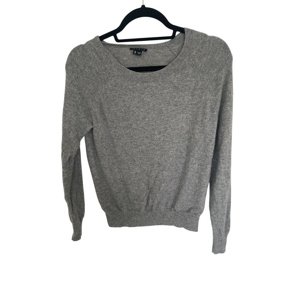 Theory Womens 100% Cashmere Sweater Sz M FLAW Minimalist Capsule
